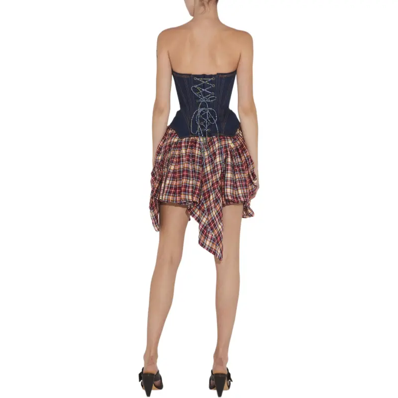 Vivienne Westwood Checked Nymph Mini Skirt-3