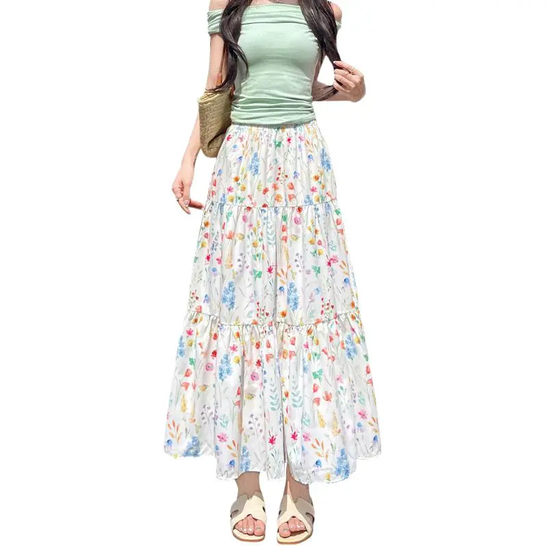 Mu Xiao Xin Casual Long Skirt Women's-3