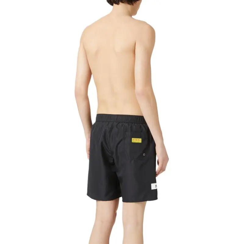 Iceberg Swimming Shorts Men's Black-3