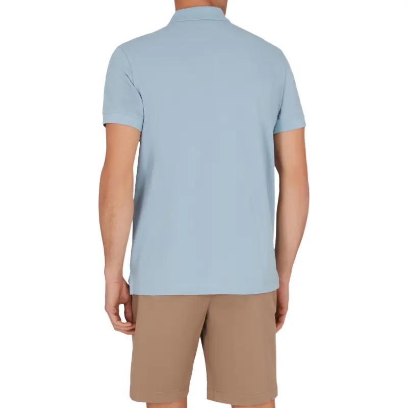 EMPORIO ARMANI SS25 Polo Shirt Men's Sky Blue-1
