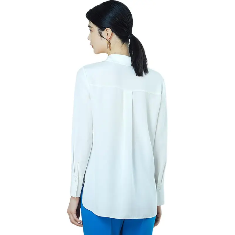 BBLLUUEE Shirt Women's Crescent White-1