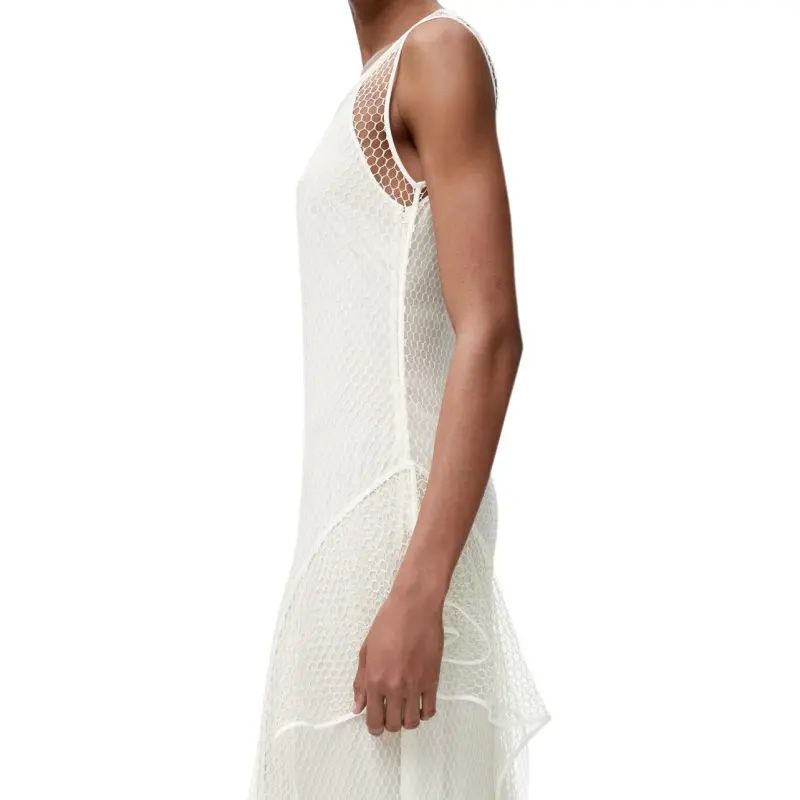 LOEWE SS25 Sleeveless Dress Women's White-3