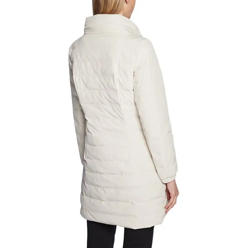 EMPORIO ARMANI EA7 Puffer Jacket Coat Women's Moonlight Beige-3