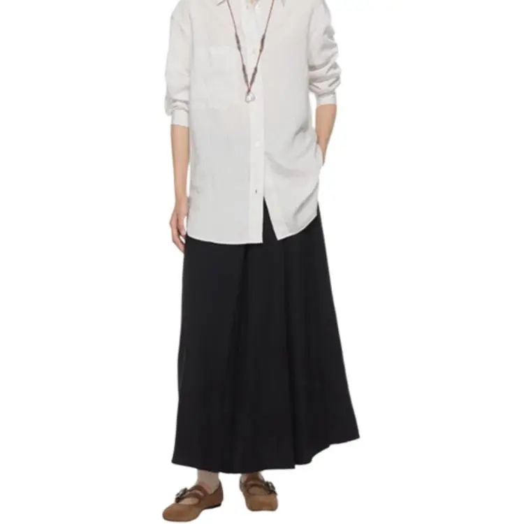 Studio Nicholson Pleated Asymmetric Skirt-2