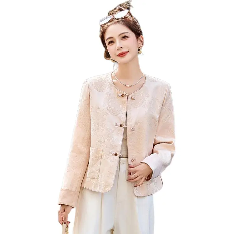 PIERRE CARDIN Cropped Coats Women's Pink-2