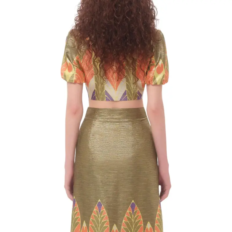 Valentino SS25 Crop Top Women's Multicolor-3