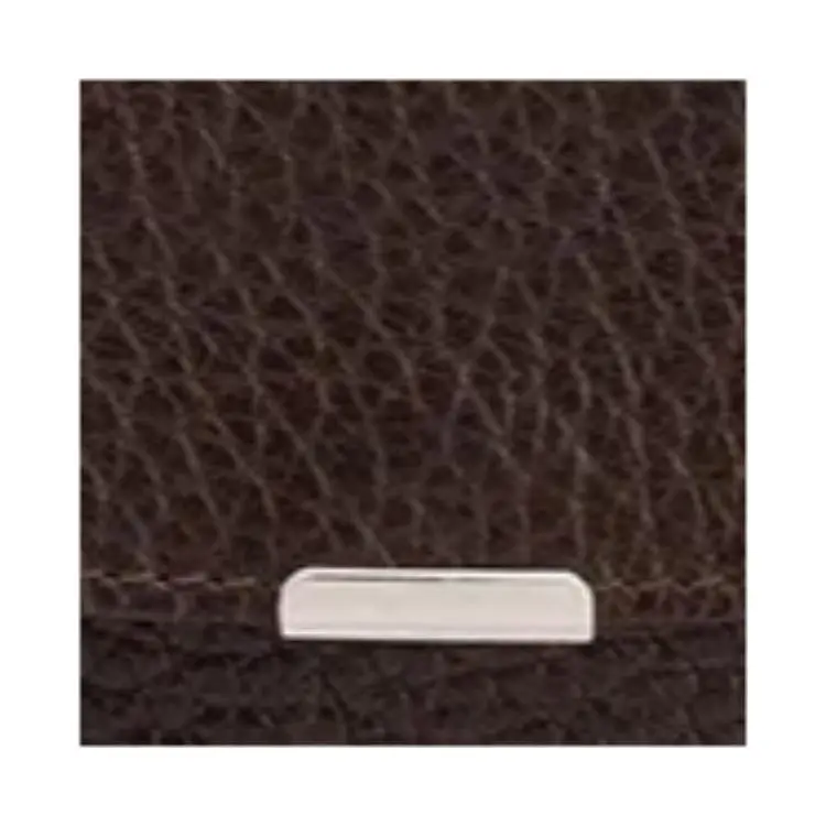 Lemaire Leather Card Holder Unisex Dark Brown-3