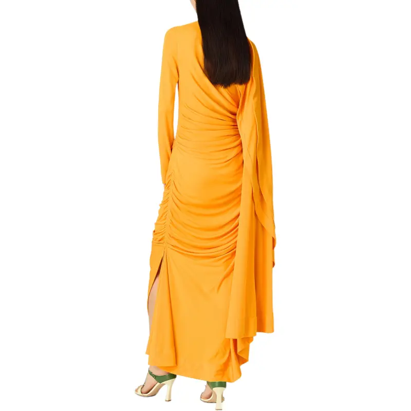 Bottega Veneta SS25 Long Sleeved Dress Women's Yellow-2