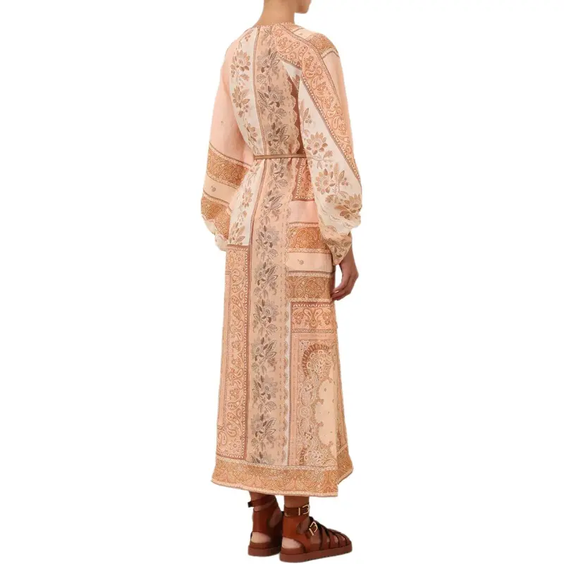Zimmermann SS25 Long Sleeved Dress Women's Multicolor-5