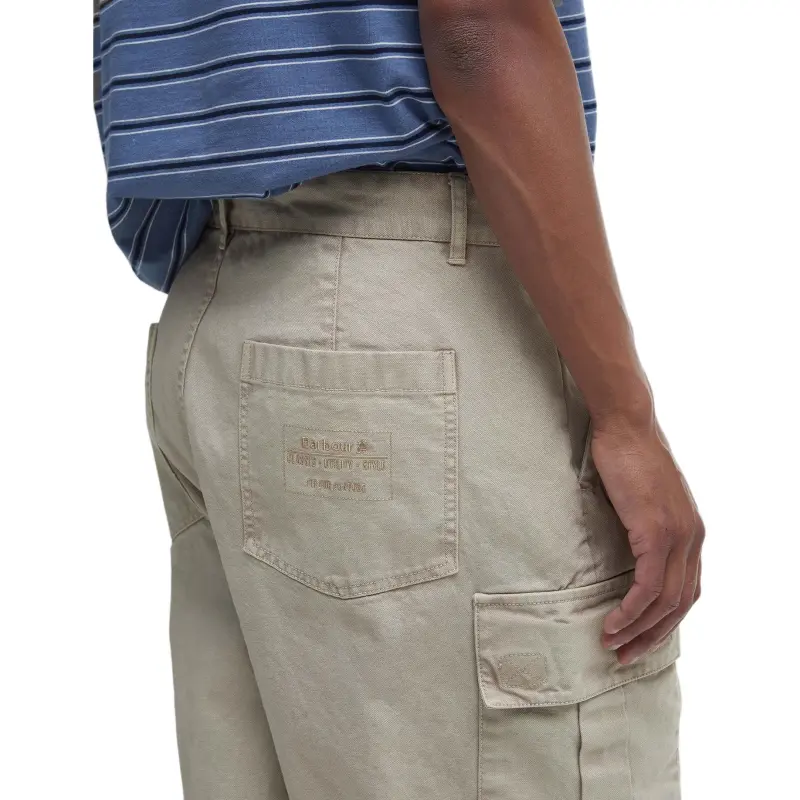 BARBOUR FW24 Cargo Pants Men's Vintage Khaki-5
