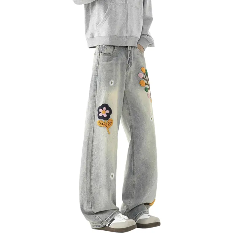 RASHOMONG Jeans Unisex Blue-3