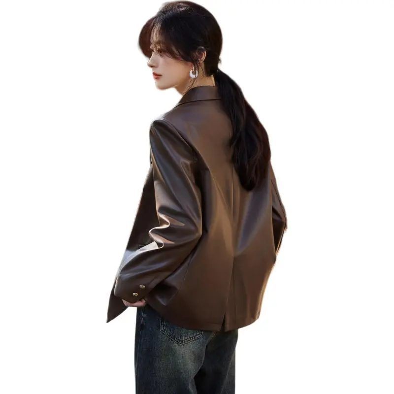 Mo Han Yi Mei Business Suit Coat Women's Coffee-2