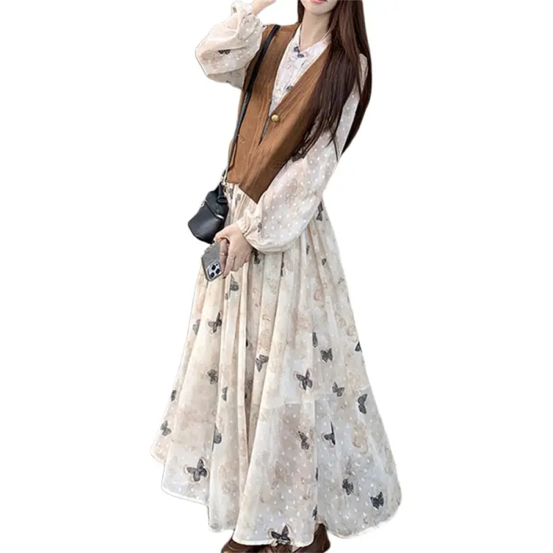Si Bei'er Two Piece Skirt Sets Women's-1