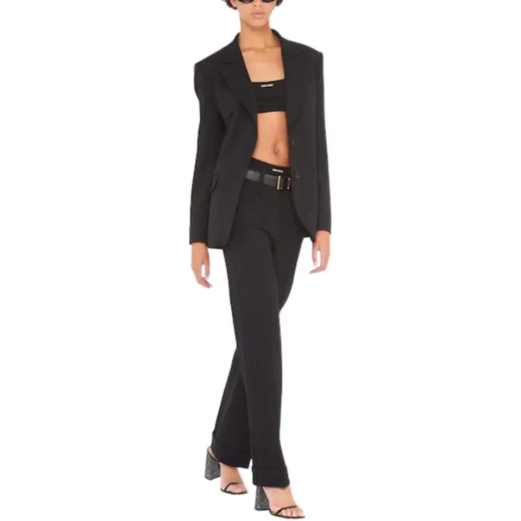 MIU MIU Logo patch Crop Top-1
