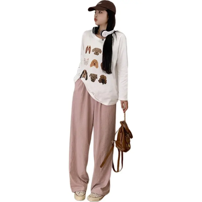 GOSO T Shirt Women's Puppy Head Apricot T-2