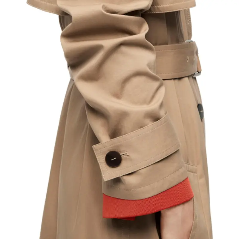 LOEWE FW23 Trench Coat Women's Beige Yellow-4