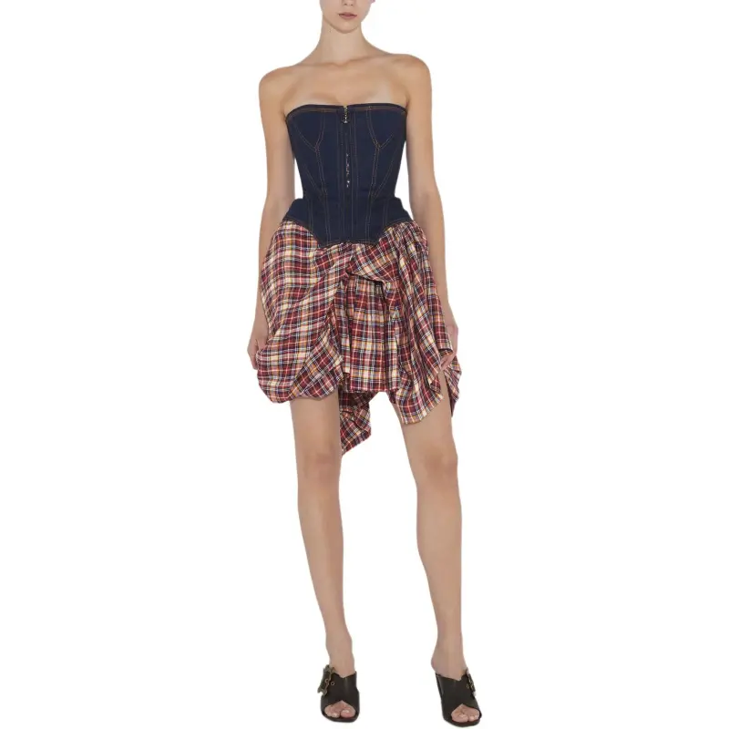 Vivienne Westwood Checked Nymph Mini Skirt-2