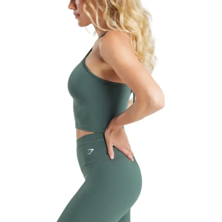 GYMSHARK Everyday Camisole Women's Gray Rock Cyan-2