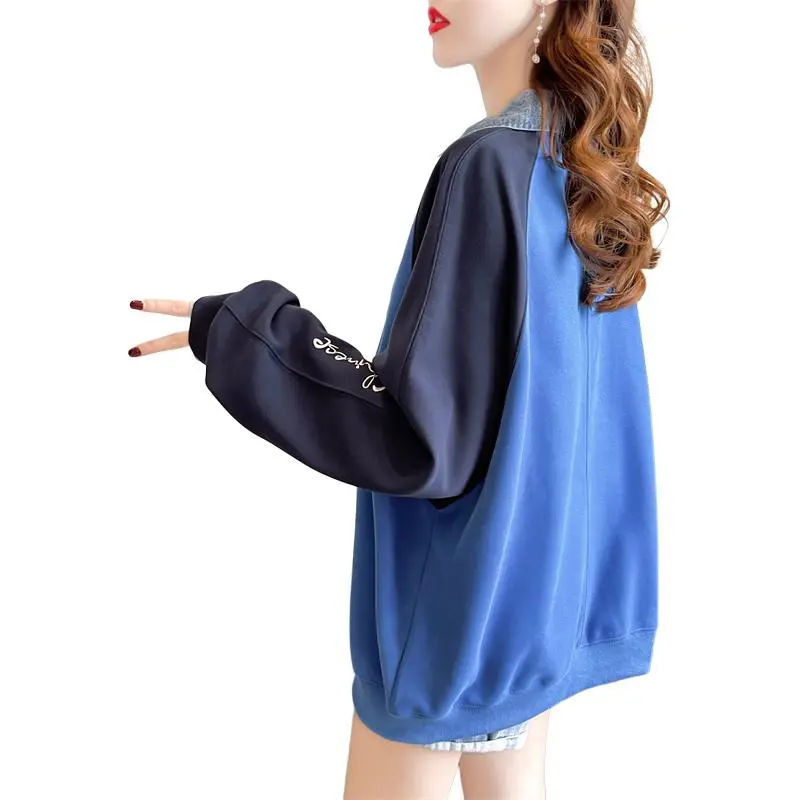 Flowers In Water Sweatshirt Women's-5
