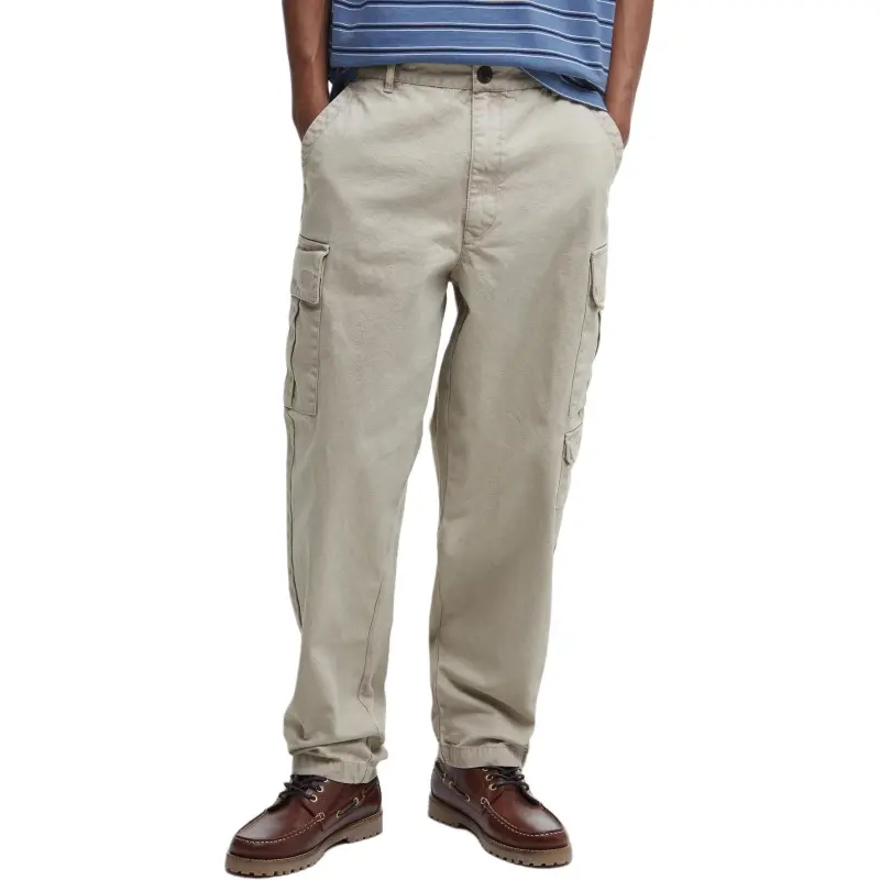 BARBOUR FW24 Cargo Pants Men's Vintage Khaki-1