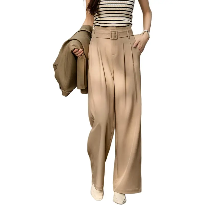 Mo Han Yi Mei Suit Trouser Women's Khaki-4
