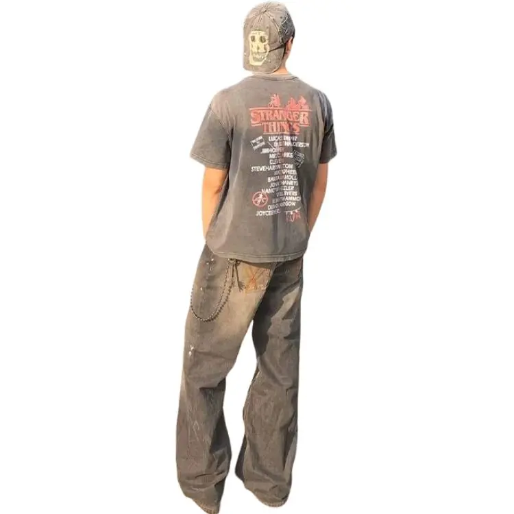 PVPVPV T Shirts Unisex Washed Black-3