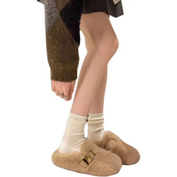 Qiao Anju Home Slippers Black/Ecru-9