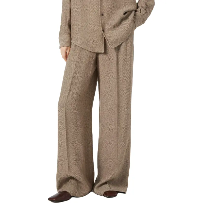 Loro Piana SS25 Suit Trouser Women's Brown-4
