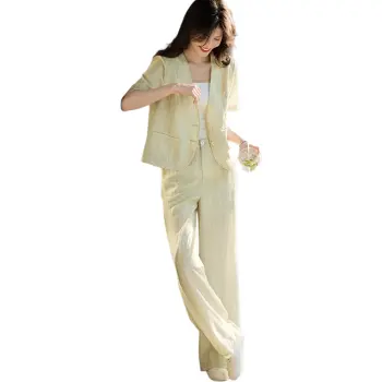 XWI Casual Suit Women's Light Tea Green