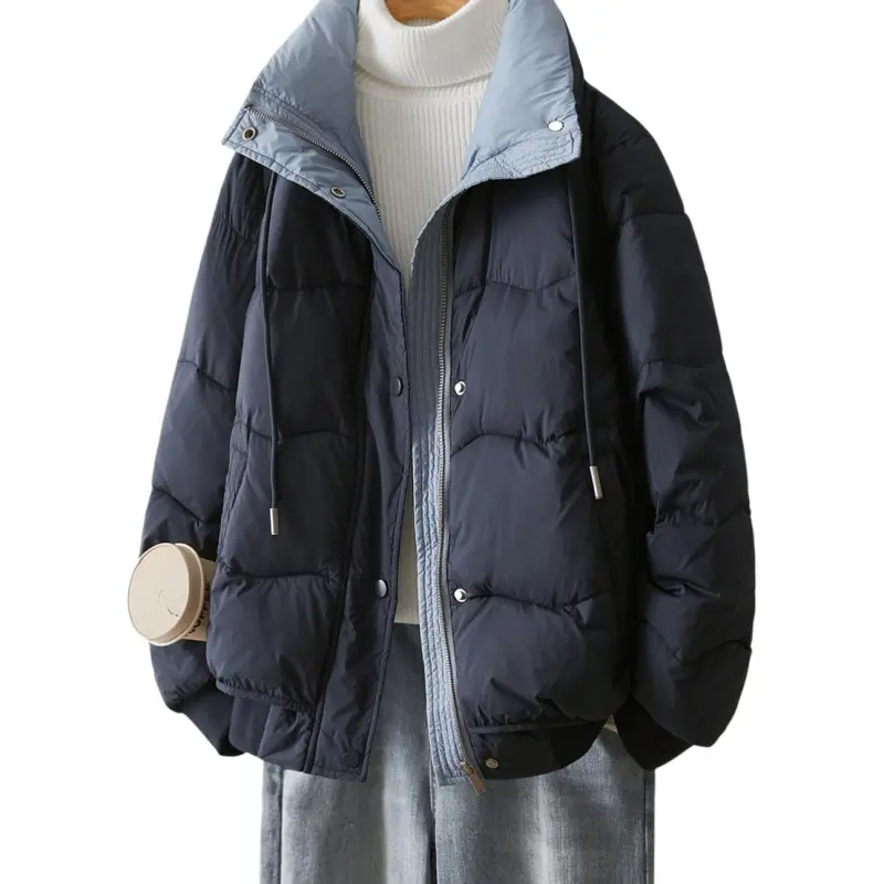 IHIMI Puffer Jacket Women's Navy Blue-1