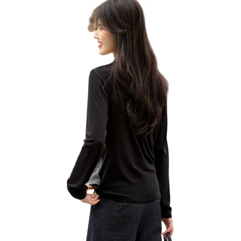 XWI T Shirts Women's Black/White-3