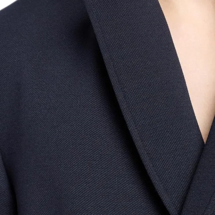 EMPORIO ARMANI Double breasted Blazer In A Soft Wool blend Cloth With A Nylon Hood-3