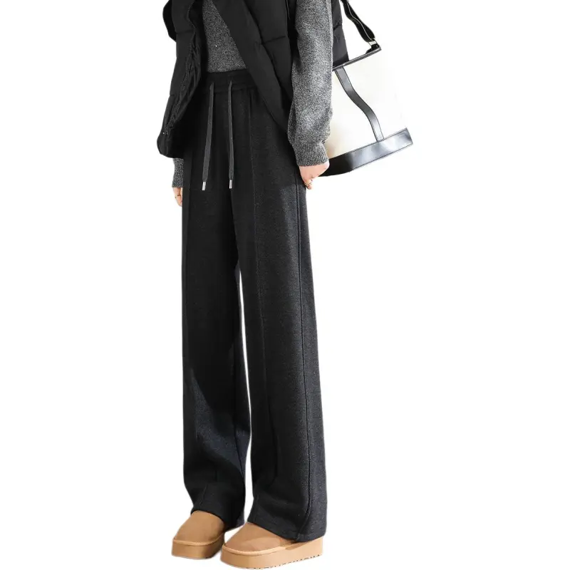Weixi Casual Pants Women's Black Gray Color-1