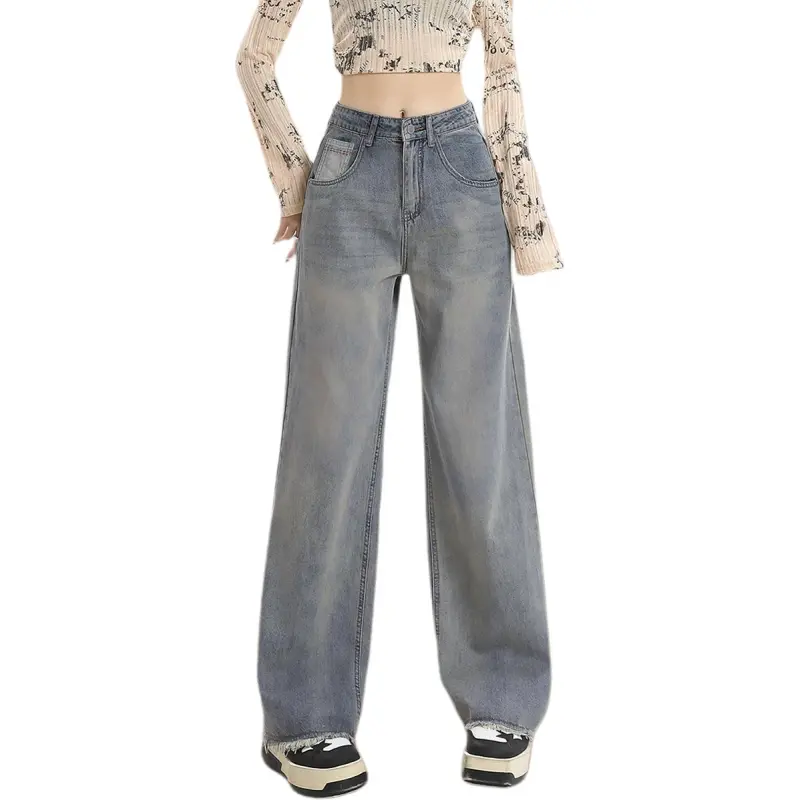 Weixi Jeans Women's Cool Tea Blue-2