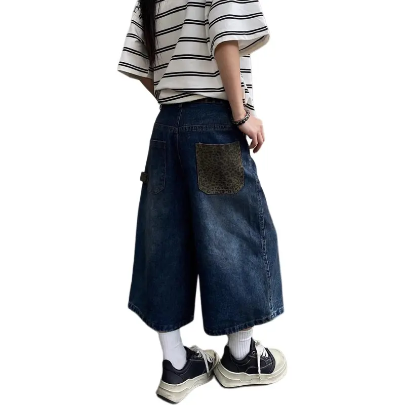 KVIV Denim Shorts Men Blue -1