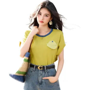 La Chapelle Batwing Sleeve T Shirt Women's Grass Green