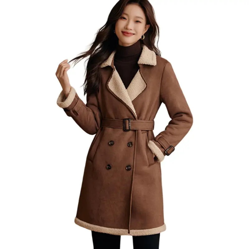 Mo Han Yi Mei Coat Women's Khaki-4