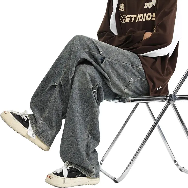 PAINT STAIN Jeans Unisex Dark Purple-74