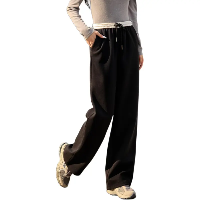 Mo Han Yi Mei Casual Pants Women's Black-4