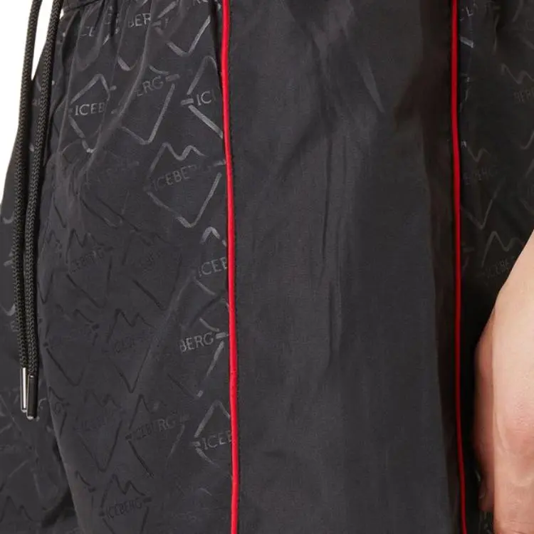 Iceberg Swimming Shorts Men's Black-4