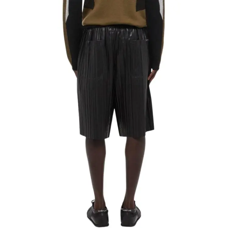 Helmut Lang Leather Shorts-3