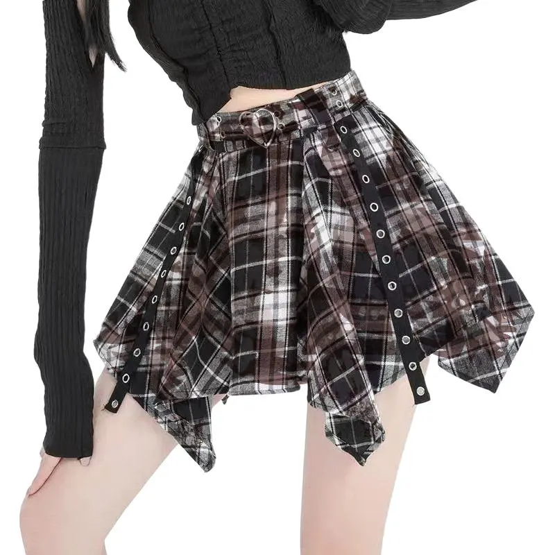 Flowers In Water Casual Short Skirts Women's-1