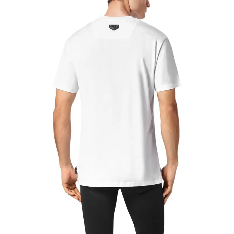 PHILIPP PLEIN Chrome Logo print T shirt-3
