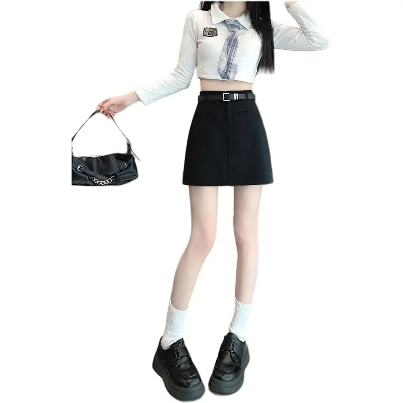 Mu Qingqing Casual Short Skirts Women's-4