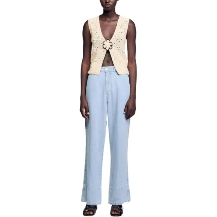 Sandro Crochet Vest-3