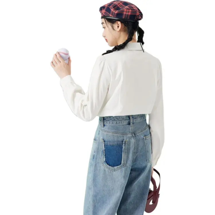 ZIHAN Shirts Women's White-3