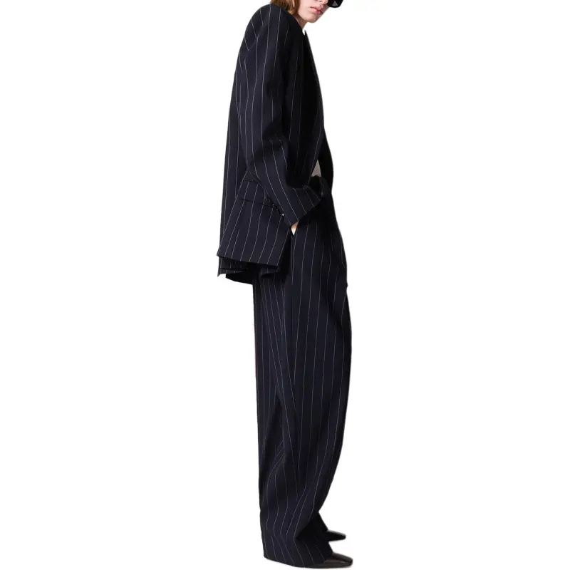 Stella McCartney Pinstripe pattern Panelled Trousers-4