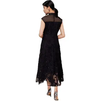 BBLLUUEE Sleeveless Dress Women's Ink Black