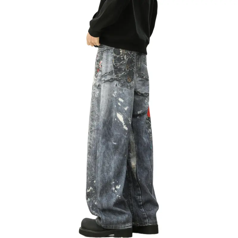 SUNSETMONENT Jeans Unisex Blue-1