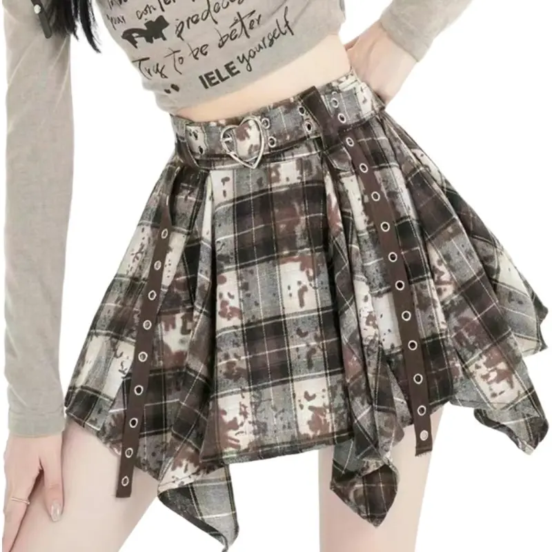 Flowers In Water Casual Short Skirts Women's-3